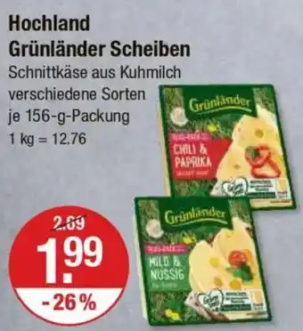 V Markt Hochland Grünländer Scheiben Angebot