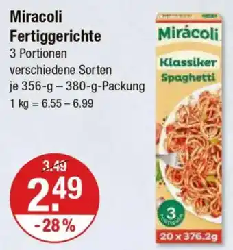V Markt Miracoli Fertiggerichte Angebot