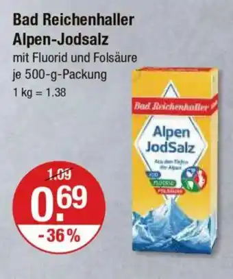 V Markt Bad Reichenhaller Alpen-Jodsalz Angebot