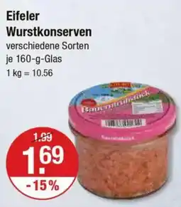 V Markt Eifeler Wurstkonserven Angebot