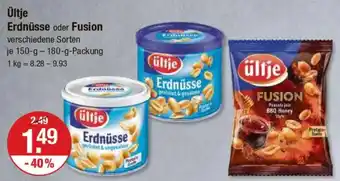 V Markt Ültje Erdnüsse oder Fusion Angebot