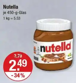 V Markt Nutella Angebot