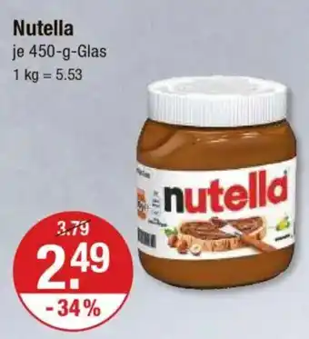 V Markt Nutella Angebot