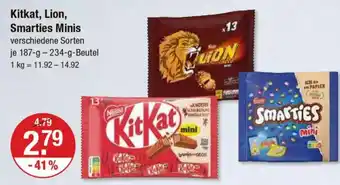 V Markt Kitkat, Lion, Smarties Minis Angebot
