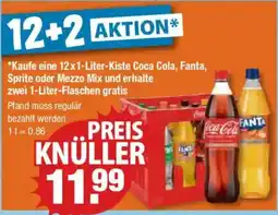 V Markt Coca Cola, Fanta, Sprite oder Mezzo Mix Angebot