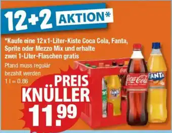 V Markt Coca Cola, Fanta, Sprite oder Mezzo Mix Angebot