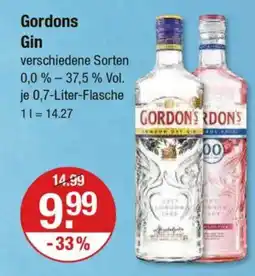 V Markt Gordons Gin Angebot