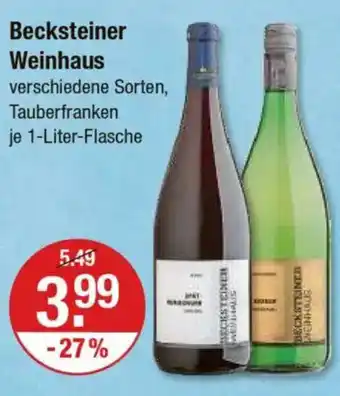 V Markt Becksteiner Weinhaus Angebot