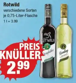 V Markt Rotwild Weine Angebot