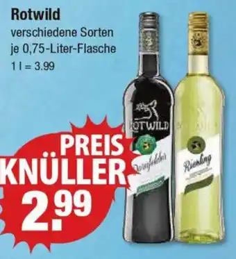 V Markt Rotwild Weine Angebot