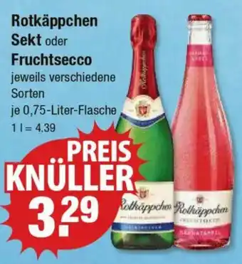 V Markt Rotkäppchen Sekt oder Fruchtsecco Angebot