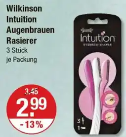 V Markt Wilkinson Intuition Augenbrauen Rasierer Angebot