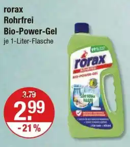 V Markt rorax Rohrfrei Bio-Power-Gel Angebot