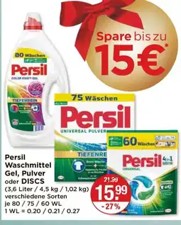 V Markt Persil Waschmittel Gel, Pulver oder DISCS Angebot
