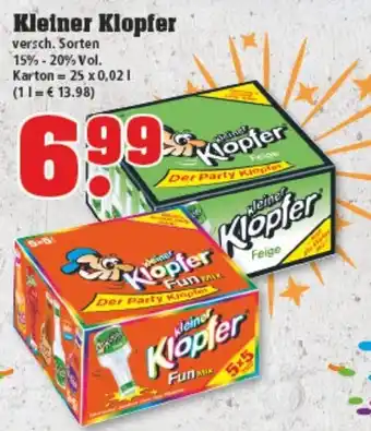 trinkgut Kleiner Klopfer 25x0,02L Angebot