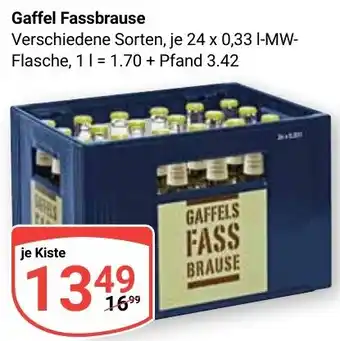 Globus Gaffel Fassbrause Angebot