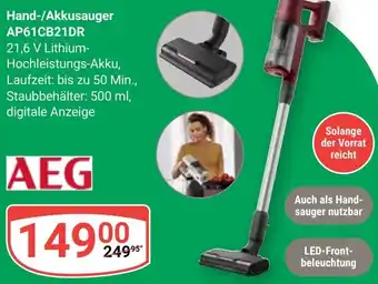 Globus Hand-/Akkusauger AP61CB21DR Angebot