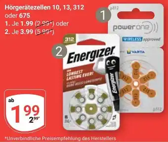 Globus Hörgerätezellen 10, 13, 312 oder 675 Angebot