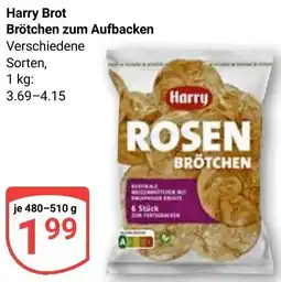 Globus Harry Brot Brötchen zum Aufbacken Angebot