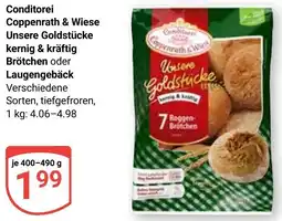 Globus Conditorei Coppenrath & Wiese Unsere Goldstücke kernig & kräftig Brötchen oder Laugengebäck Angebot
