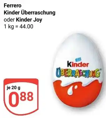 Globus Ferrero Kinder Überraschung oder Kinder Joy Angebot