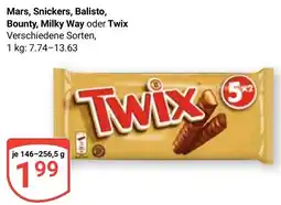 Globus Mars, Snickers, Balisto, Bounty, Milky Way oder Twix Angebot