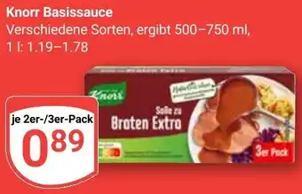 Globus Knorr Basissauce Angebot
