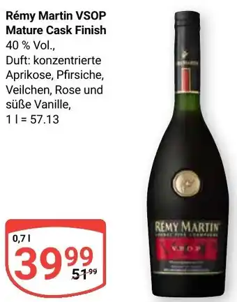 Globus Rémy Martin VSOP Mature Cask Finish Angebot
