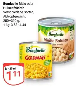 Globus Bonduelle Mais oder Hülsenfrüchte Angebot