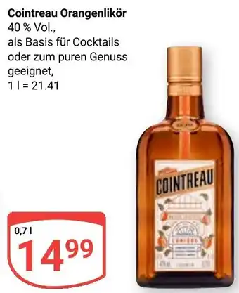 Globus Cointreau Orangenlikör Angebot