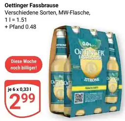Globus Oettinger Fassbrause Angebot
