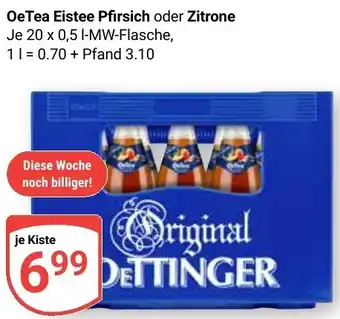 Globus OeTea Eistee Pfirsich oder Zitrone Angebot
