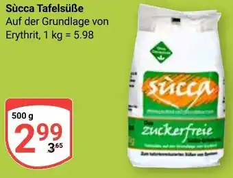 Globus Sùcca Tafelsüße Angebot