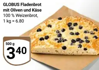 Globus GLOBUS Fladenbrot mit Oliven und Käse Angebot
