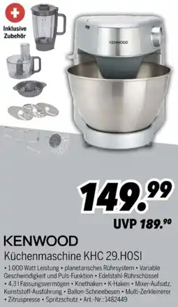 MEDIMAX KENWOOD Küchenmaschine KHC 29.H0SI Angebot