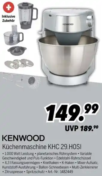 MEDIMAX KENWOOD Küchenmaschine KHC 29.H0SI Angebot