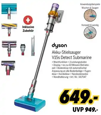 MEDIMAX dyson Akku-Stielsauger V15s Detect Submarine Angebot