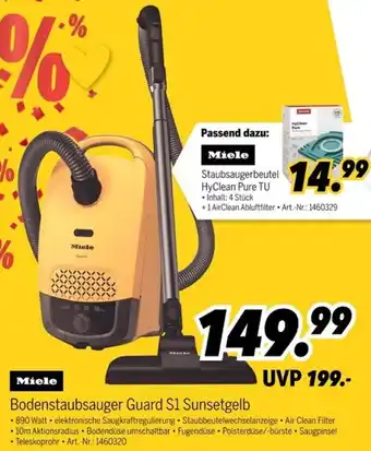 MEDIMAX Miele Bodenstaubsauger Guard S1 Sunsetgelb Angebot
