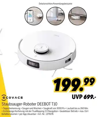 MEDIMAX Ecovacs Staubsauger-Roboter DEEBOT T10 Angebot