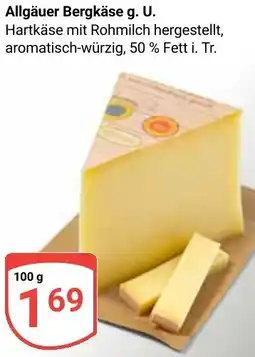 Globus Allgäuer Bergkäse g. U. Angebot