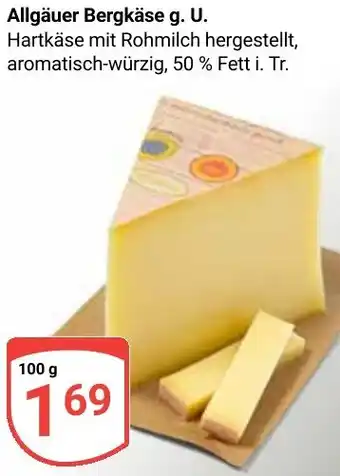 Globus Allgäuer Bergkäse g. U. Angebot