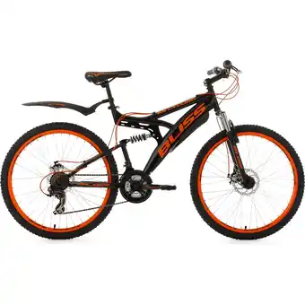 Netto Marken-Discount KS Cycling Fully Mountainbike Bliss 26 Zoll schwarz-orange Angebot