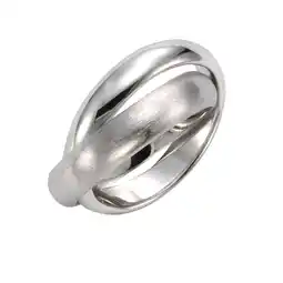 Netto Marken-Discount Celesta Silber Ring 925 Sterling Silber zweireihig Angebot