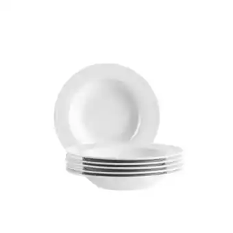 Netto Marken-Discount Mäser Suppenteller Set, Porzellan Arlona Weiß Angebot