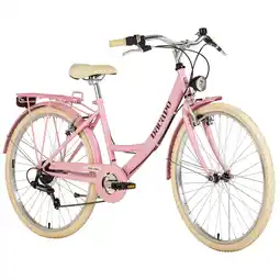Netto Marken-Discount Dacapo DaCapo Damenfahrrad 26'' Toscana Damen Bike Vintage Rosa 6 Gänge RH 41 cm Angebot