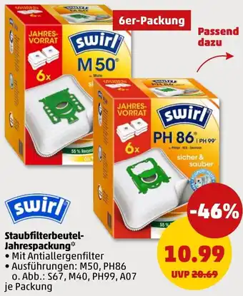 PENNY Swirl Staubfilterbeutel Jahrespackung Angebot