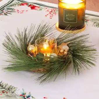 NKD Weihnachtskranz mit Teelichthalter, Ø ca. 15 cm Angebot