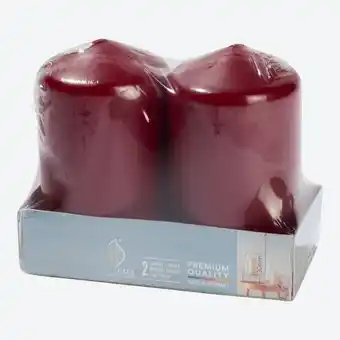 NKD Stumpenkerze, 2er-Pack, ca. 6x10 cm Angebot