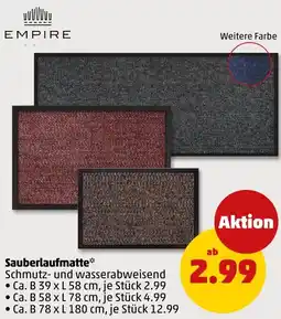 PENNY EMPIRE Sauberlaufmatte Angebot