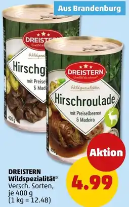 PENNY DREISTERN Wildspezialität Angebot